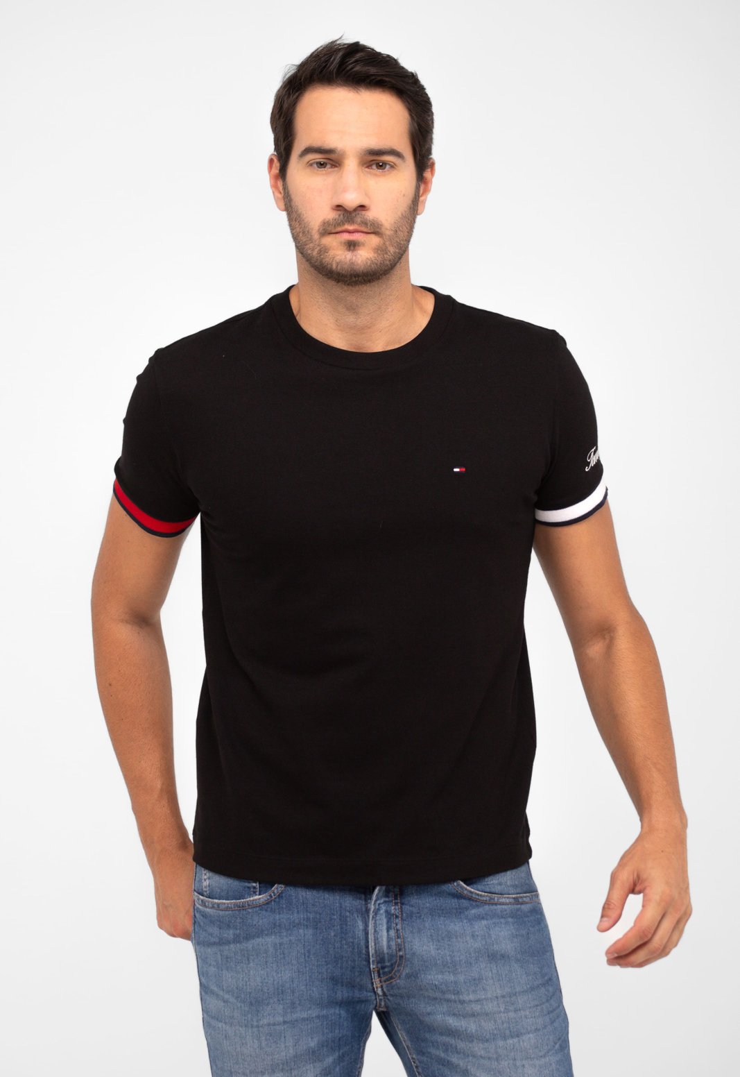 TOMMY HILFIGER T-SHIRT WITH Embroidery LOGO - SLIM FIT