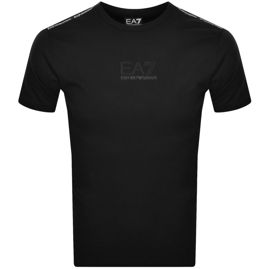 Armani Exchange LOGO SERIES CREW-NECK T-SHIRT IN A STRETCH BLEND