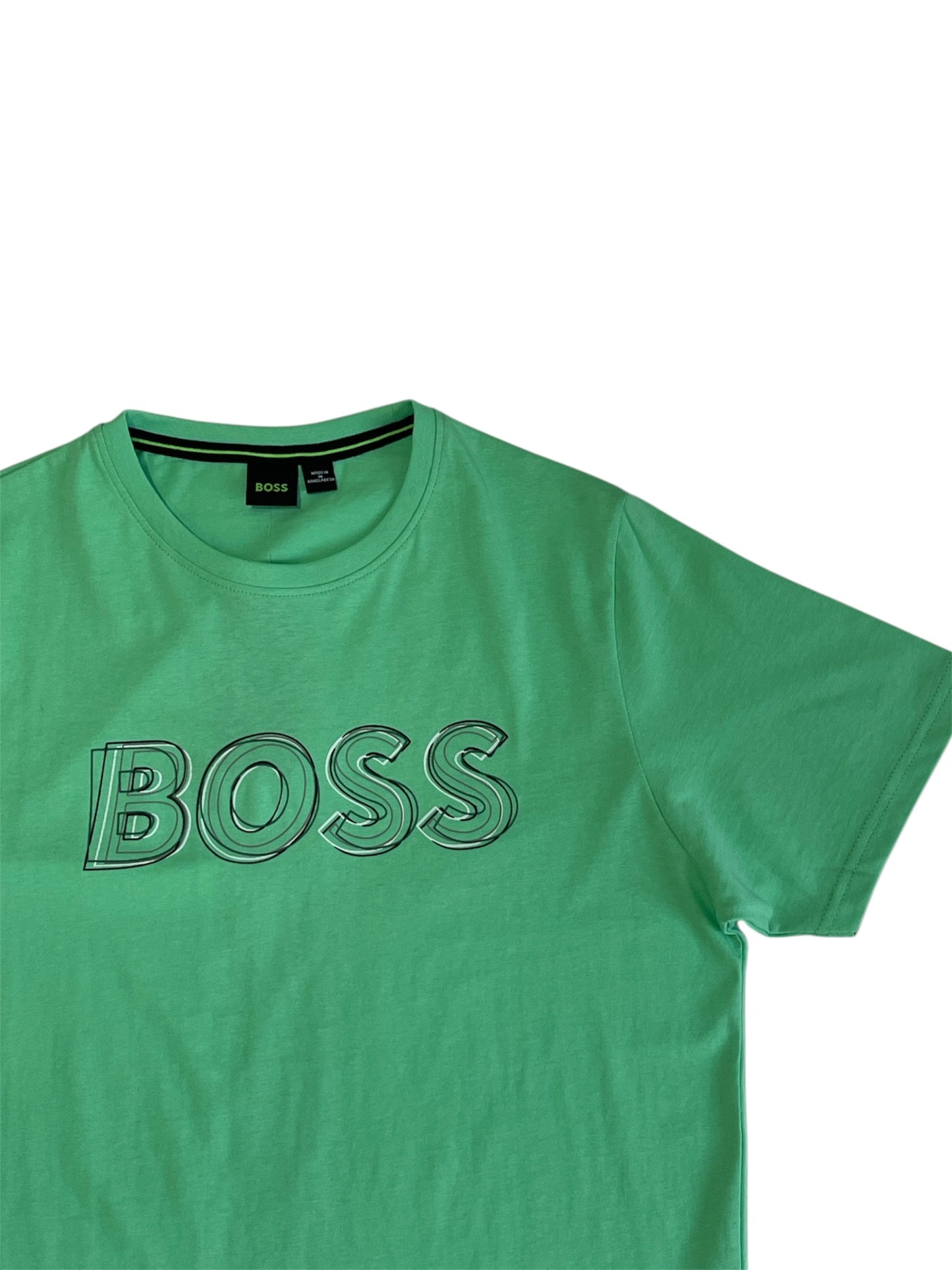 BOSS T-SHIRT WITH RUBBER-PRINT LOGO - SLIM FIT
