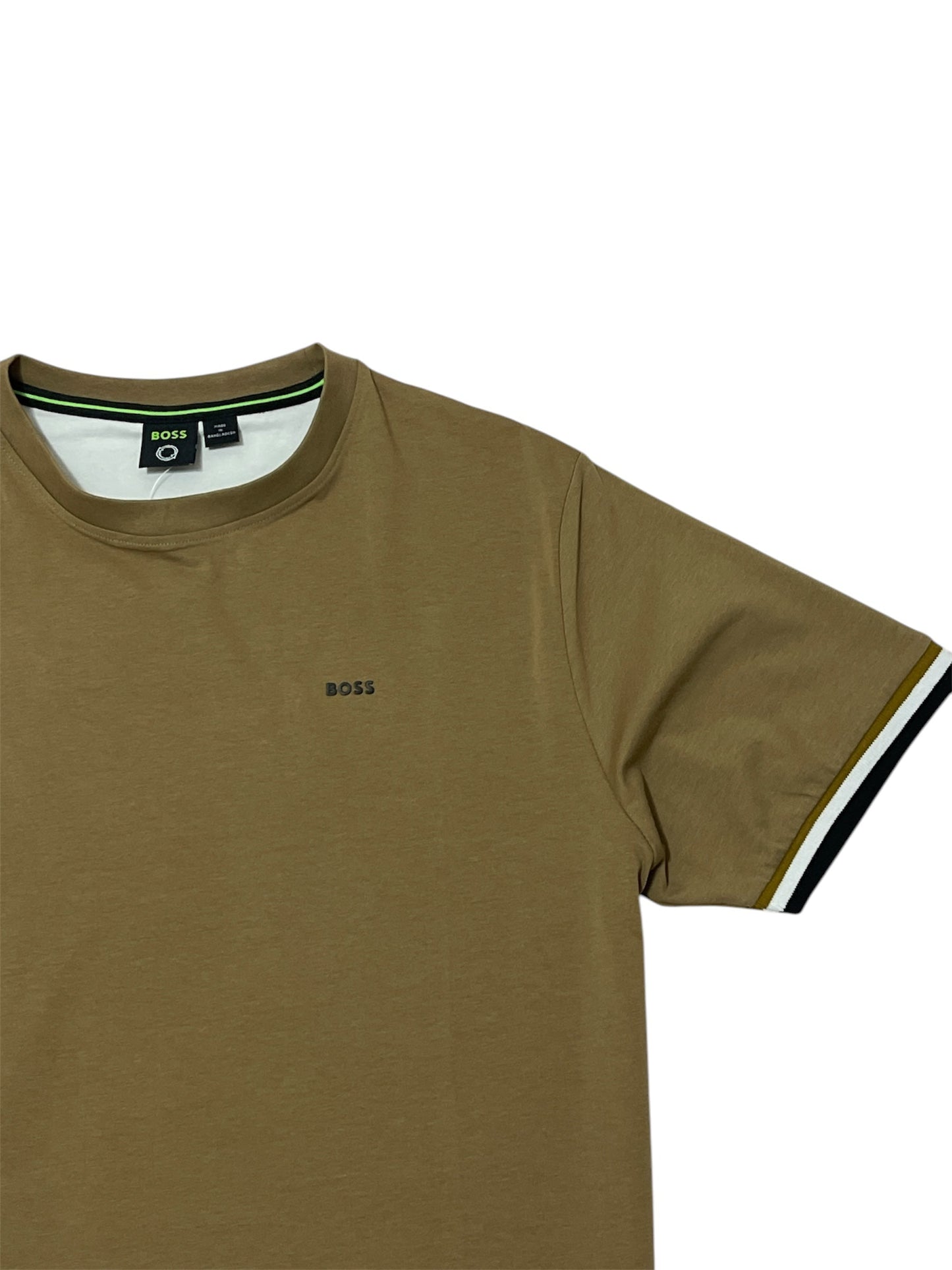 BOSS T-SHIRT WITH RUBBER-PRINT LOGO - SLIM FIT