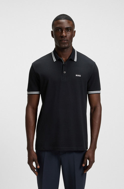 BOSS POLO SHIRT WITH Embroidered -PRINT LOGO - Slim Fit Size Image