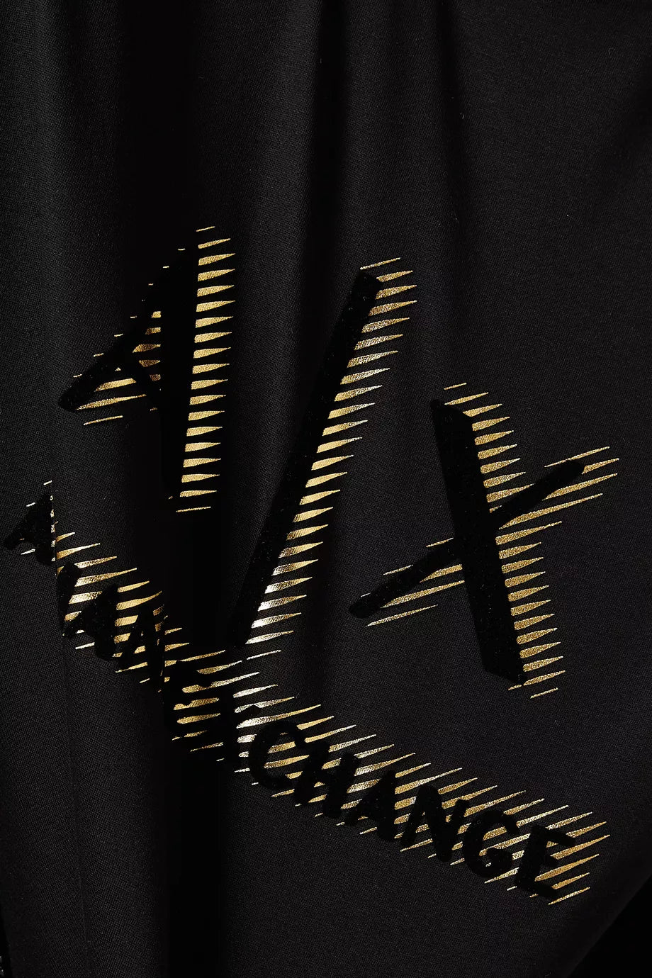 Armani Exchange Black & Gold Black Regular Fit Jersey T-Shirt