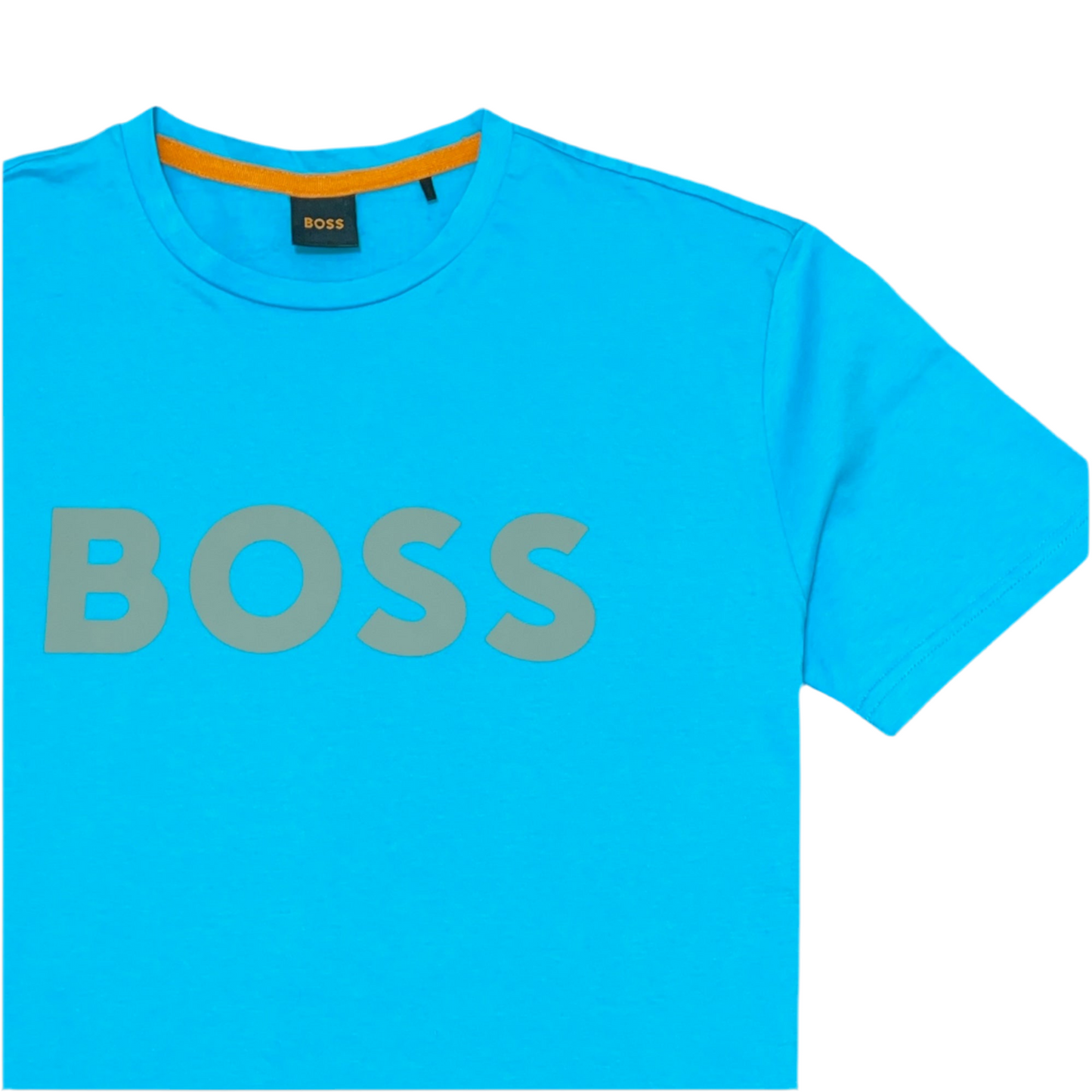 BOSS T-SHIRT WITH RUBBER-PRINT LOGO - SLIM FIT