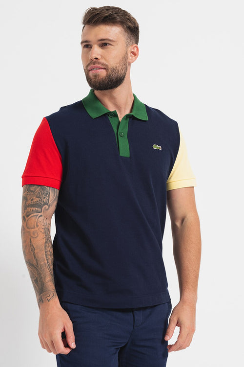 LACOSTE Autograph Flag Polo Shirt - Slim Fit Size Image