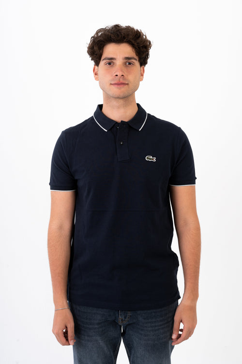 LACOSTE Autograph Flag Polo Shirt - Slim Fit Size Image