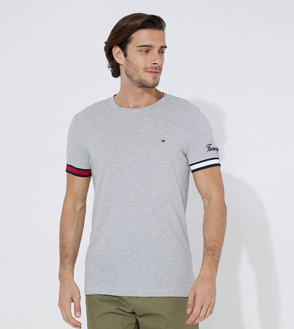 TOMMY HILFIGER T-SHIRT WITH Embroidery LOGO - SLIM FIT