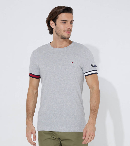 TOMMY HILFIGER T-SHIRT WITH Embroidery LOGO - SLIM FIT