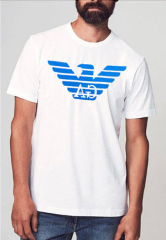 GIORGIO EXCHANGE Crew-Neck T-Shirt with Rubber print Logo - slim fit