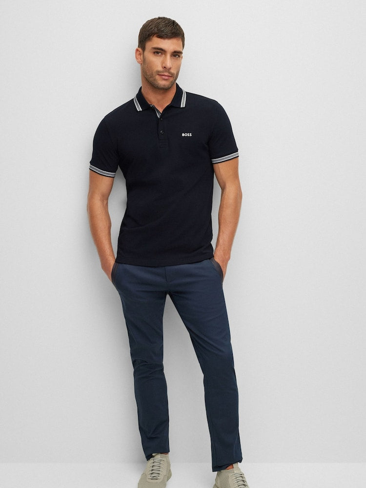 BOSS POLO SHIRT WITH Embroidered -PRINT LOGO - Slim Fit