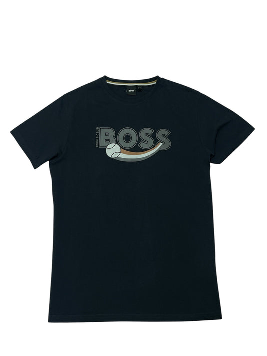 BOSS T-SHIRT WITH RUBBER-PRINT LOGO - SLIM FIT