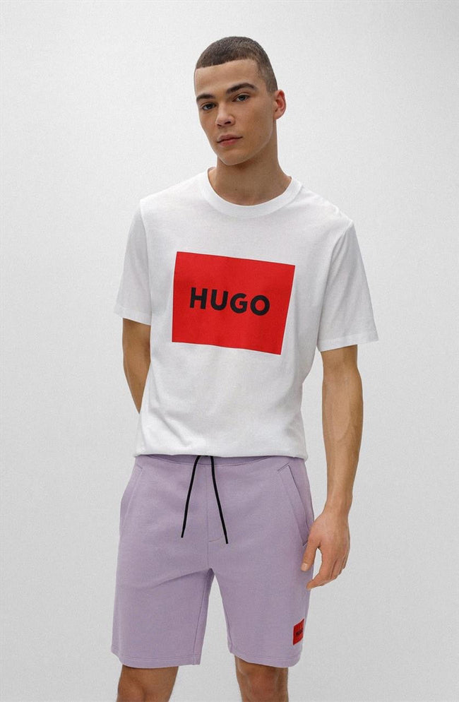 HUGO T-SHIRT WITH PRINT LOGO - Regular Fit