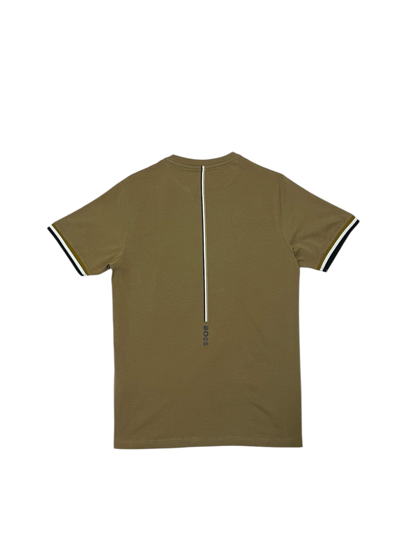 BOSS T-SHIRT WITH RUBBER-PRINT LOGO - SLIM FIT