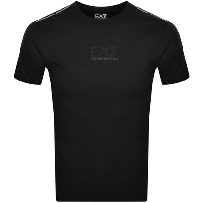 Armani Exchange LOGO SERIES CREW-NECK T-SHIRT IN A STRETCH BLEND