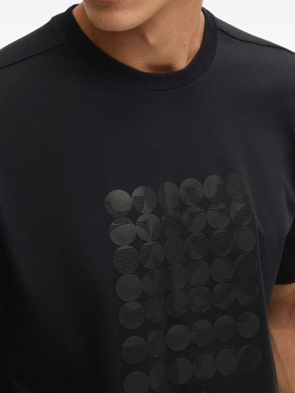 BOSS T-SHIRT WITH RUBBER PRINT LOGO - SLIM FIT