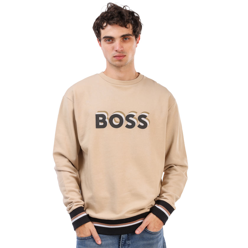 BOSS Sweater With Printed Logo