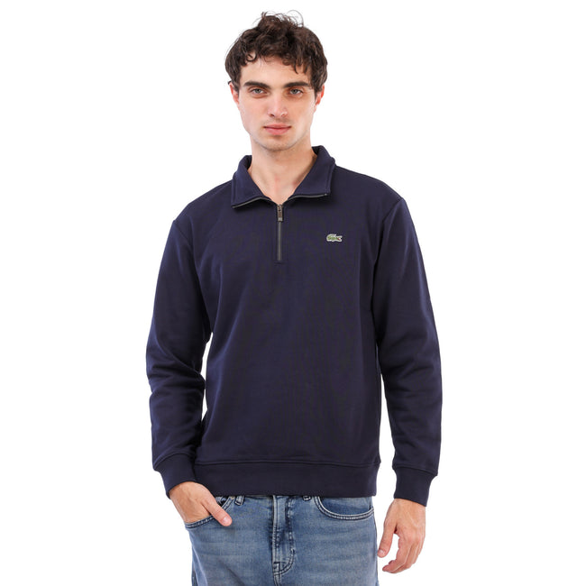 Lacoste High Neck Zip-Up Sweater
