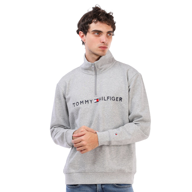 Tommy Hilfiger Men's Logo Half-Zip Sweatshirt