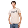 BOSS T-SHIRT WITH RUBBER PRINT LOGO - SLIM FIT