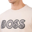 BOSS T-SHIRT WITH RUBBER PRINT LOGO - SLIM FIT