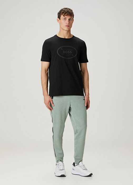 BOSS T-SHIRT WITH RUBBER PRINT LOGO - SLIM FIT