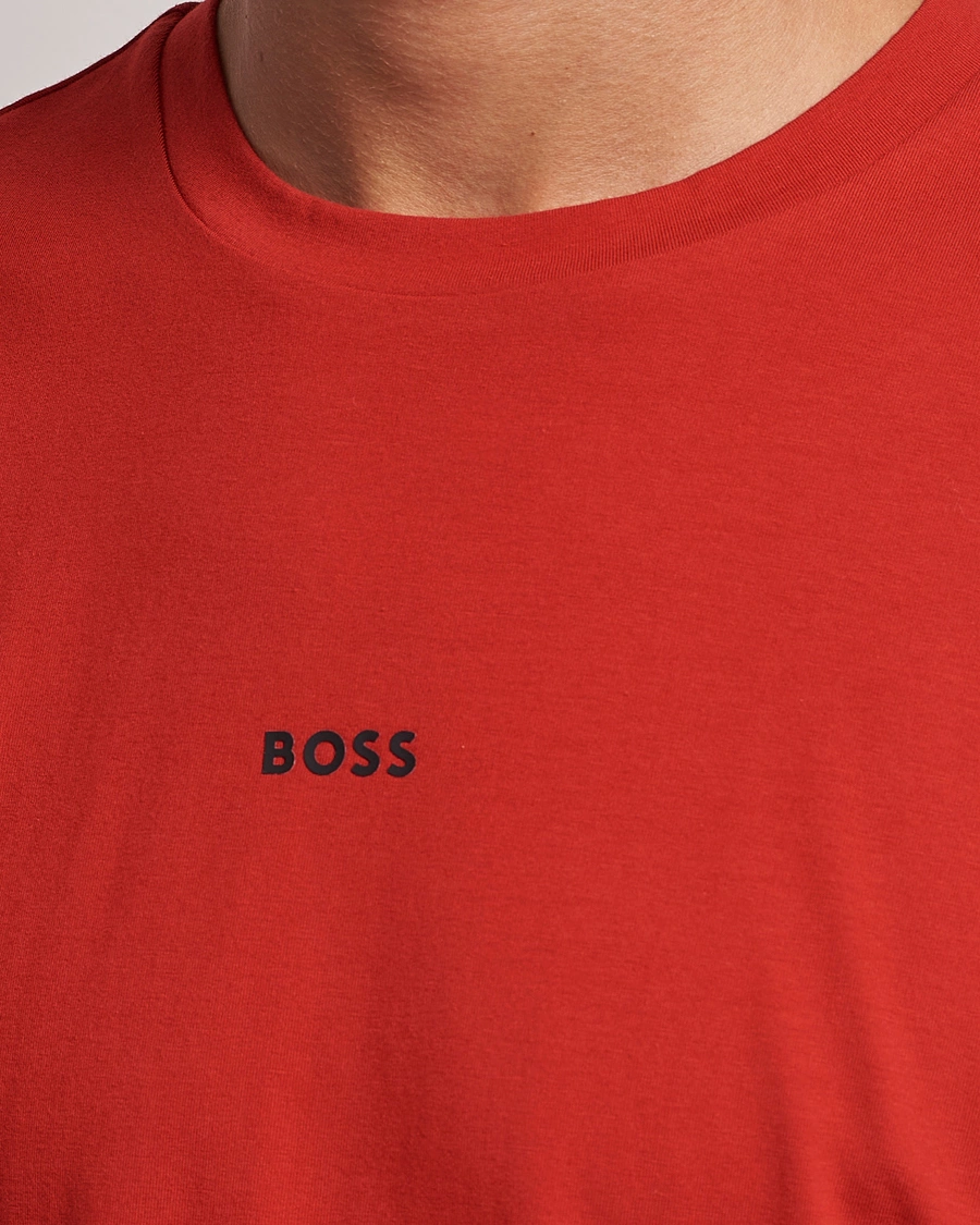 BOSS T-SHIRT WITH RUBBER-PRINT LOGO - SLIM FIT