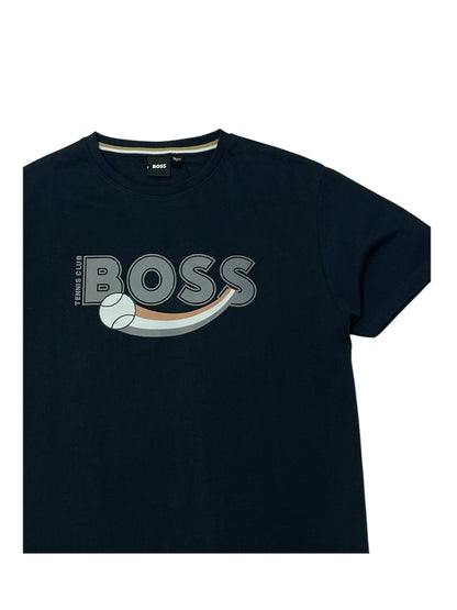 BOSS T-SHIRT WITH RUBBER-PRINT LOGO - SLIM FIT