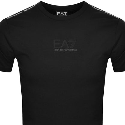 Armani Exchange LOGO SERIES CREW-NECK T-SHIRT IN A STRETCH BLEND