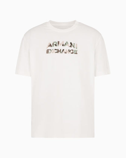 ARMANI EXCHANGE REGULAR FIT T-SHIRT WITH Embroidered LOGO
