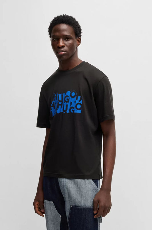 BOSS REGULAR-FIT T-SHIRT IN COTTON WITH LOGO GRAPHIC