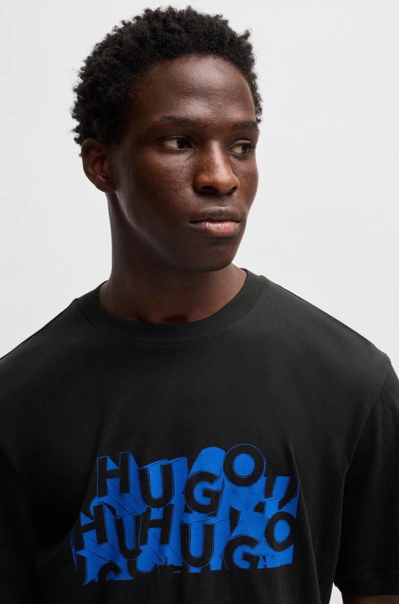 BOSS REGULAR-FIT T-SHIRT IN COTTON WITH LOGO GRAPHIC