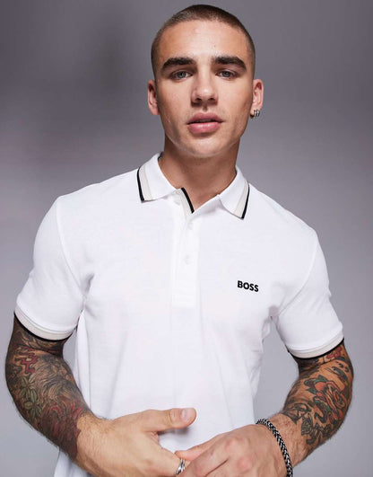 BOSS Simple Autograph Flag Polo Shirt - Regular Fit
