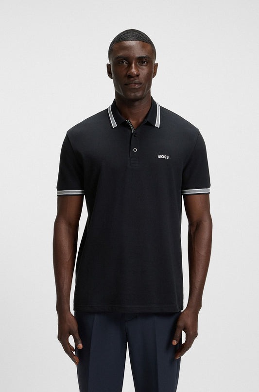 BOSS POLO SHIRT WITH Embroidered -PRINT LOGO - Slim Fit