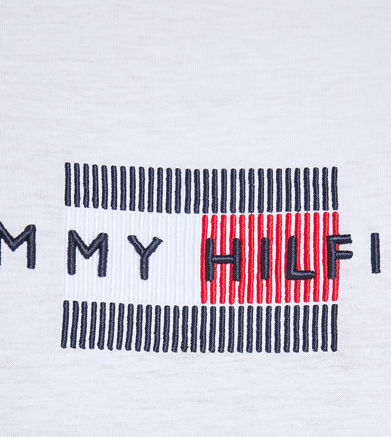 TOMMY HILFIGER T-SHIRT WITH Embroidery LOGO - SLIM FIT