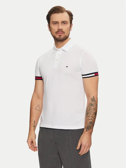 Tommy HilfIger  Autograph Flag Polo Shirt - Slim Fit