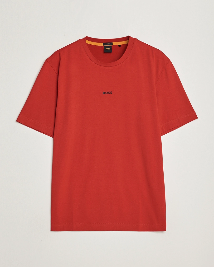 BOSS T-SHIRT WITH RUBBER-PRINT LOGO - SLIM FIT