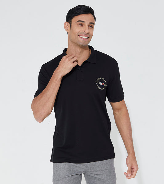Tommy Hilfiger Autograph Flag Polo Shirt - Regular Fit