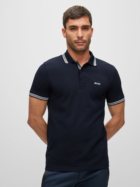 BOSS POLO SHIRT WITH Embroidered -PRINT LOGO - Slim Fit