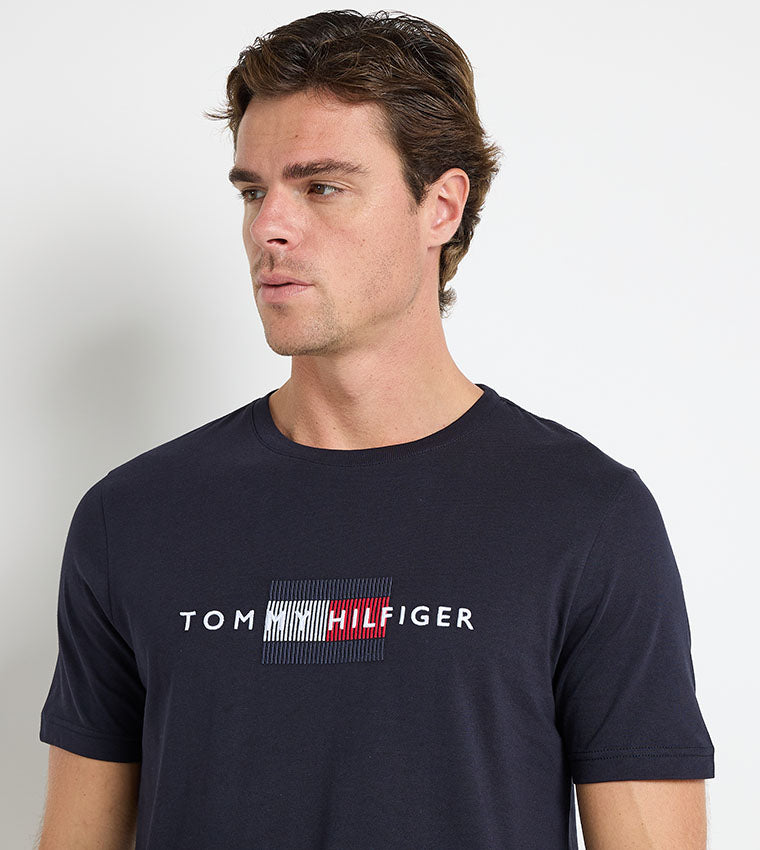 TOMMY HILFIGER T-SHIRT WITH Embroidery LOGO - SLIM FIT