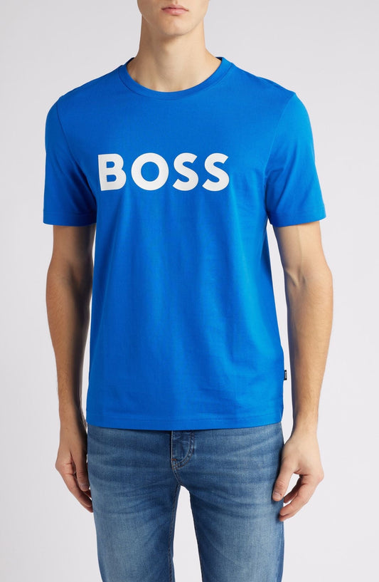 BOSS T-SHIRT WITH PRINT LOGO - SLIM FIT