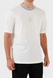 ARMANI EXCHANGE Crew-Neck T-Shirt with Chamoi print Logo - Regular Fit