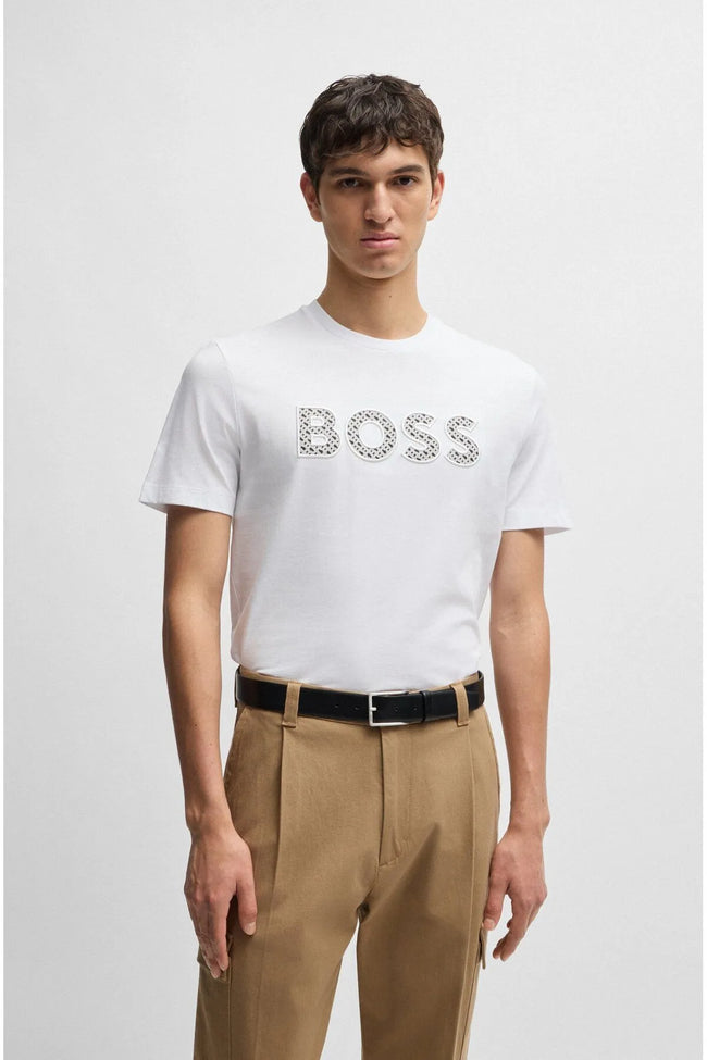 BOSS T-Shirt With Print Logo - Slim Fit
