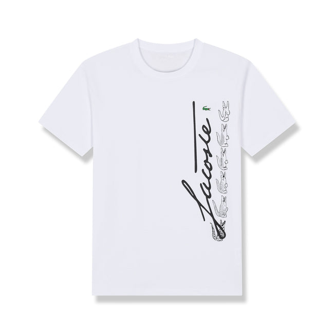 Lacoste Men's Crew Neck Pima Cotton Jersey T-shirt white