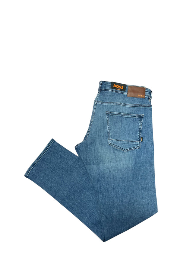 BOSS JEANS Soft Motion From Cotton Premium With LOGO - SLIM FIT
