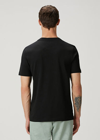 BOSS T-SHIRT WITH RUBBER PRINT LOGO - SLIM FIT