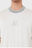 ARMANI EXCHANGE Crew-Neck T-Shirt with Chamoi print Logo - Regular Fit
