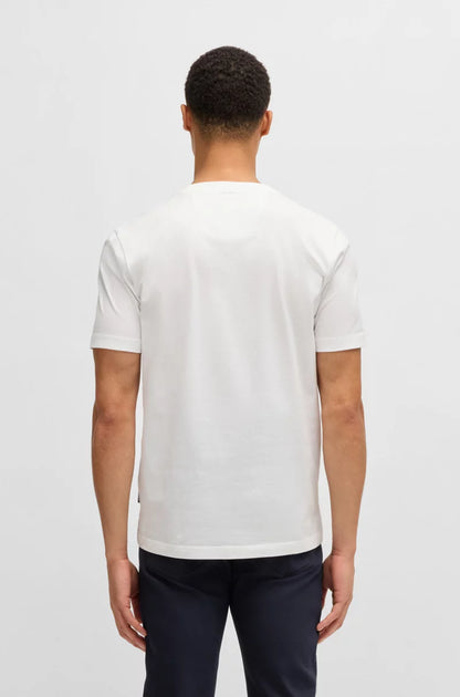 PORSCHE X BOSS MERCERIZED-COTTON T-SHIRT WITH COLLABORATIVE BRANDING