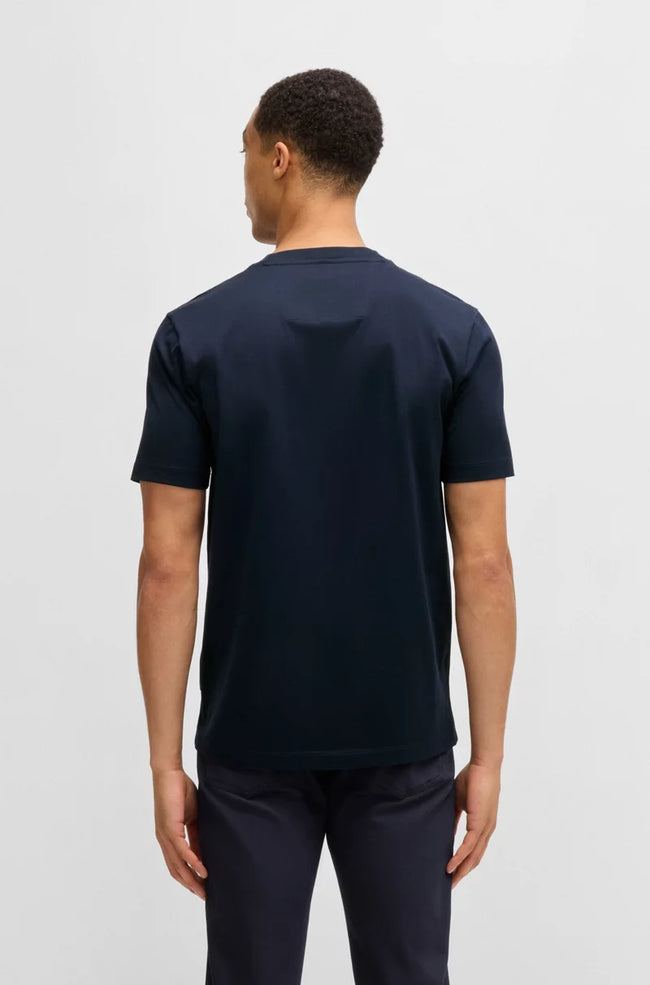PORSCHE X BOSS MERCERIZED-COTTON T-SHIRT WITH COLLABORATIVE BRANDING