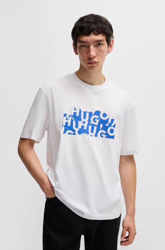 BOSS REGULAR-FIT T-SHIRT IN COTTON WITH LOGO GRAPHIC
