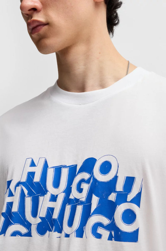 BOSS REGULAR-FIT T-SHIRT IN COTTON WITH LOGO GRAPHIC
