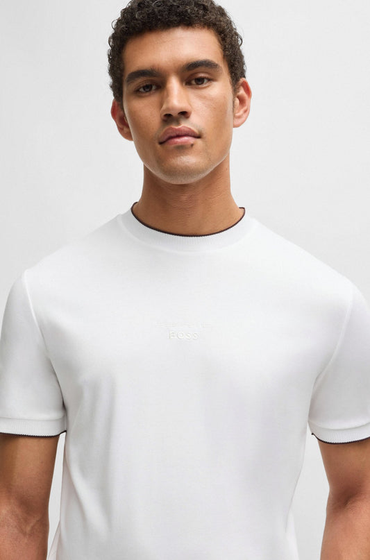 PORSCHE X BOSS SLIM FIT T-SHIRT WITH SPECIAL BRANDING